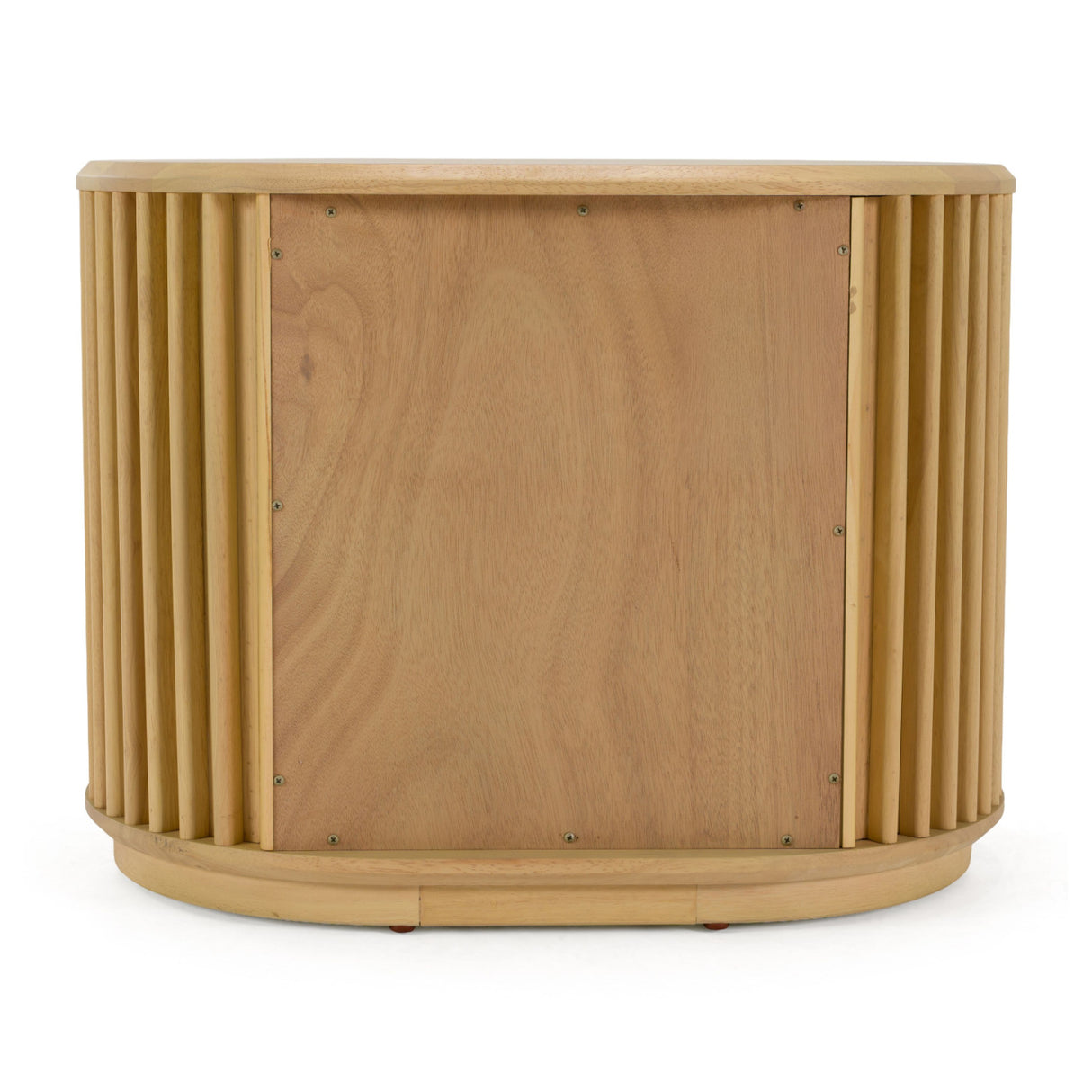 Oak Slatted 2-Drawer Nightstand | OROA Modern Kayce