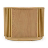 Oak Slatted 2-Drawer Nightstand | OROA Modern Kayce