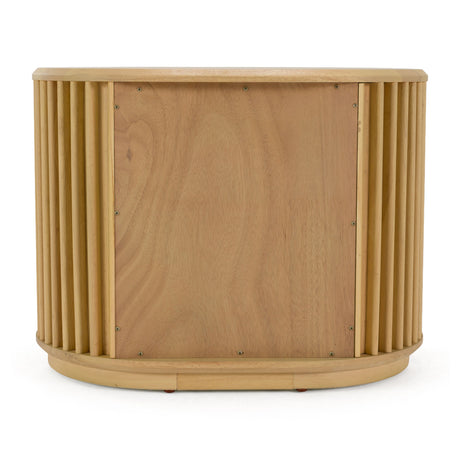 Modern European furniture - Oak Slatted 2-Drawer Nightstand - www.oroa.com