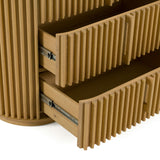 Oak Slatted 6-Drawer Dresser | OROA Modern Kayce