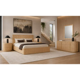 Oak Slatted 6-Drawer Dresser | OROA Modern Kayce