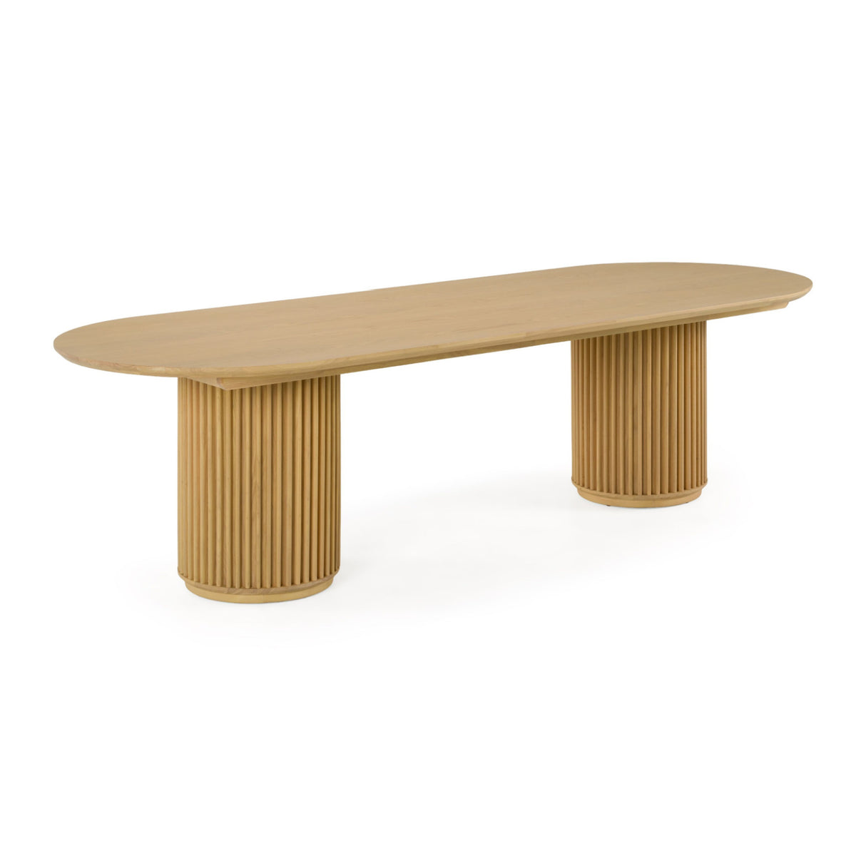 Natural Oak Oval Dining Table | OROA Modern Kayce