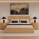 Natural Oak Slatted Bed | OROA Modern Kayce