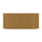 Oak Slatted 3-Door Buffet | OROA Modern Kayce