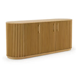 Oak Slatted 3-Door Buffet | OROA Modern Kayce
