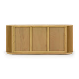 Oak Slatted 3-Door Buffet | OROA Modern Kayce