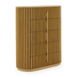 Oak Slatted 5-Drawer Chest | OROA Modern Kayce