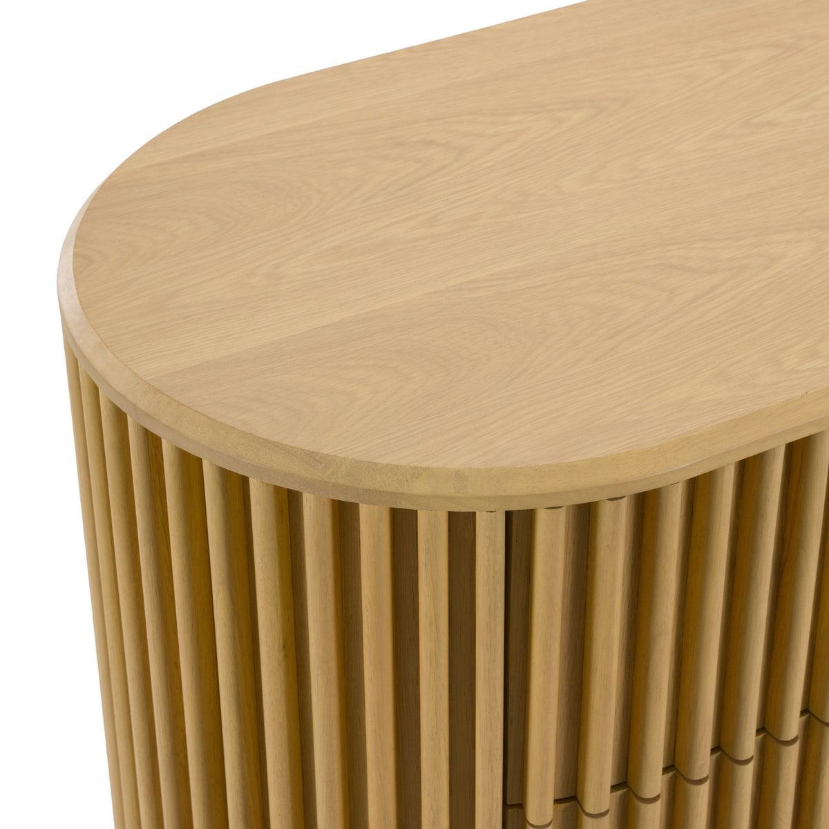 Oak Slatted 5-Drawer Chest | OROA Modern Kayce