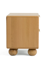 Fluted Oak 2-Drawer Nightstand | OROA Modern Winters | Oroa.com