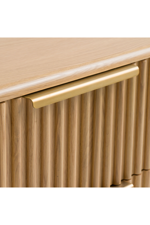 Fluted Oak 2-Drawer Nightstand | OROA Modern Winters | Oroa.com
