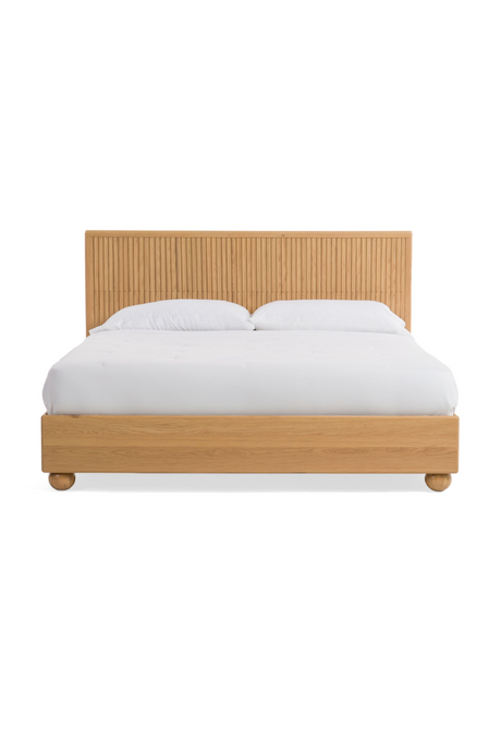 Fluted Oak Bed | OROA Modern Winters | Oroa.com