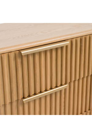 Fluted Oak 4-Drawer Chest | OROA Modern Winters | Oroa.com
