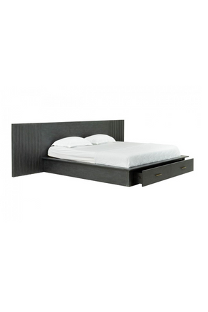 Dark Gray 2-Drawer Bed | OROA Modern Manchester | Oroa.com