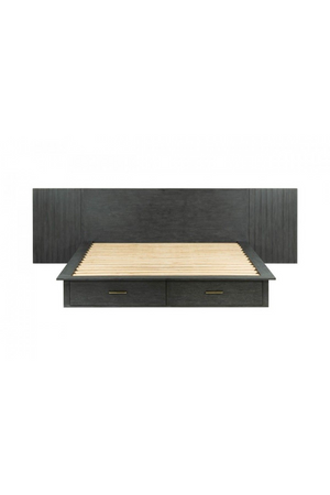 Dark Gray 2-Drawer Bed | OROA Modern Manchester | Oroa.com
