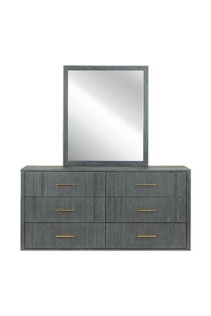Dark Gray Acacia 6-Drawer Dresser | OROA Modern Manchester | Oroa.com