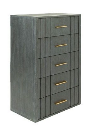 Gray Acacia 5-Drawer Chest | OROA Modern Manchester | Oroa.com