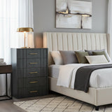Gray Acacia 5-Drawer Chest | OROA Modern Manchester | Oroa.com