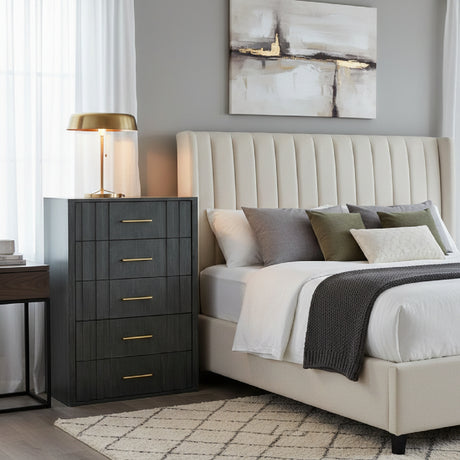 Gray Acacia 5-Drawer Chest | OROA Modern Manchester | Oroa.com