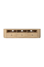 3-Drawer Natural Acacia TV Stand | OROA Modern Jacobson | Oroa.com