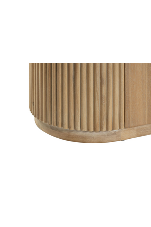 3-Drawer Natural Acacia TV Stand | OROA Modern Jacobson | Oroa.com