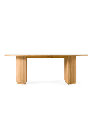 Natural Acacia Oval Dining Table | OROA Modern Jacobson | Oroa.com