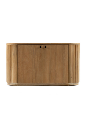 Ribbed Natural Acacia 2-Door Sideboard | OROA Modern | Oroa.com