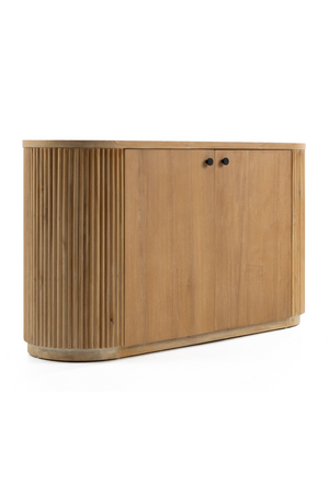 Ribbed Natural Acacia 2-Door Sideboard | OROA Modern | Oroa.com