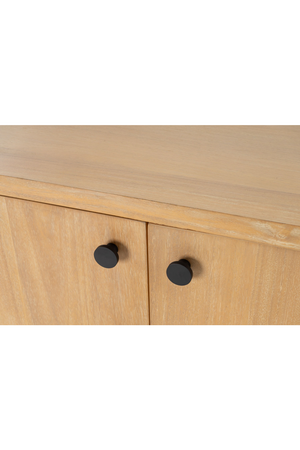Ribbed Natural Acacia 2-Door Sideboard | OROA Modern | Oroa.com