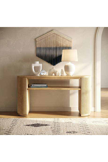 Natural Acacia Console Table | OROA Modern Jacobson | Oroa.com
