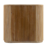 Ribbed Natural Acacia 4-Drawer Chest | OROA Modern Jacobson | Oroa.com