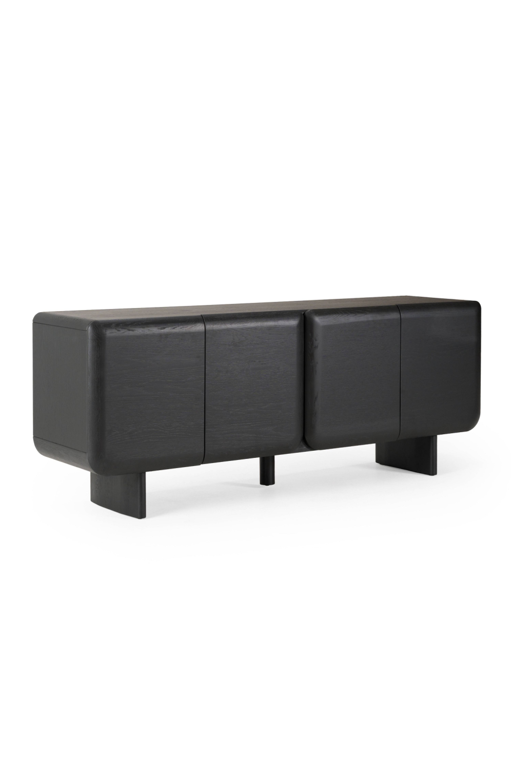 Black Lacquered 4-Door Sideboard | OROA Modern Steven | Oroa.com