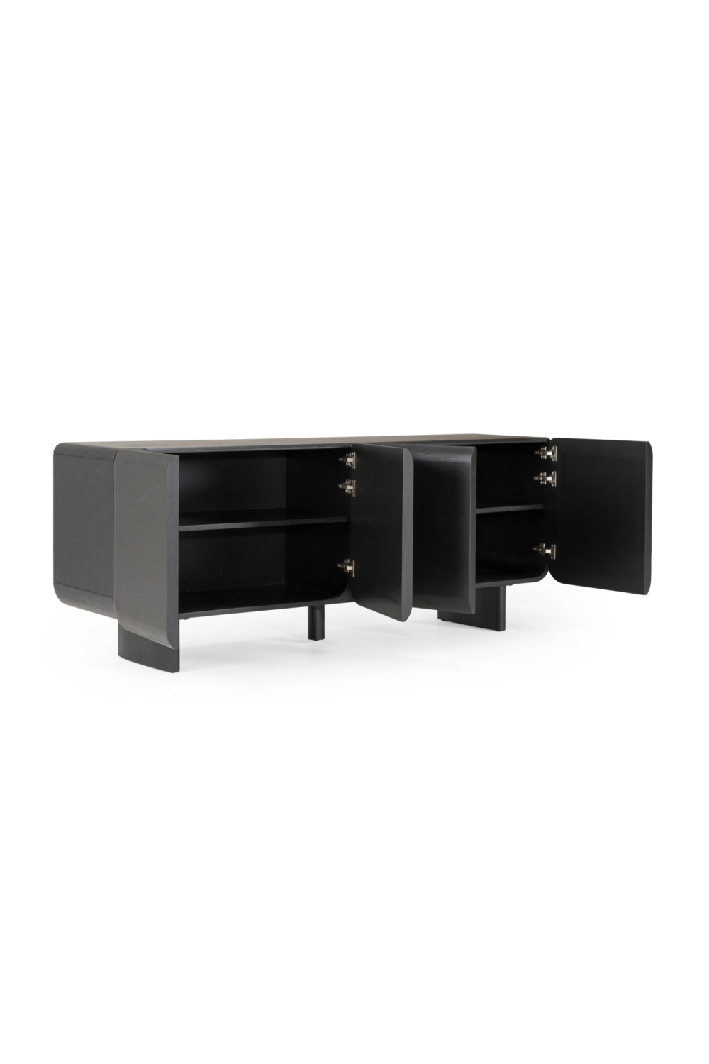 Black Lacquered 4-Door Sideboard | OROA Modern Steven | Oroa.com