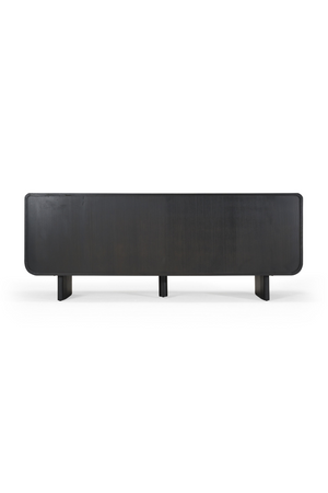 Black Lacquered 4-Door Sideboard | OROA Modern Steven | Oroa.com