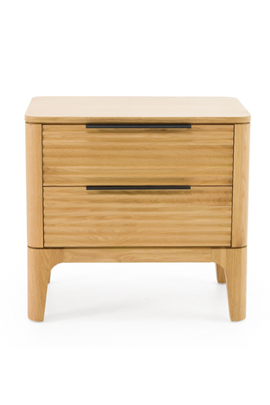 2-Drawer Solid Oak Nightstand | OROA Modern Seattle | Oroa.com