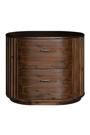 Solid Acacia 2-Drawer Nightstand | OROA Modern Fields | Oroa.com