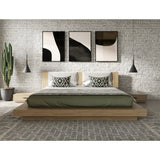 Walnut Bed with 2 Nightstands | OROA Modern Fantasia | Oroa.com