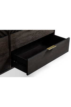 Dark Acacia 6-Drawer Dresser | OROA Modern Daisy | Oroa.com