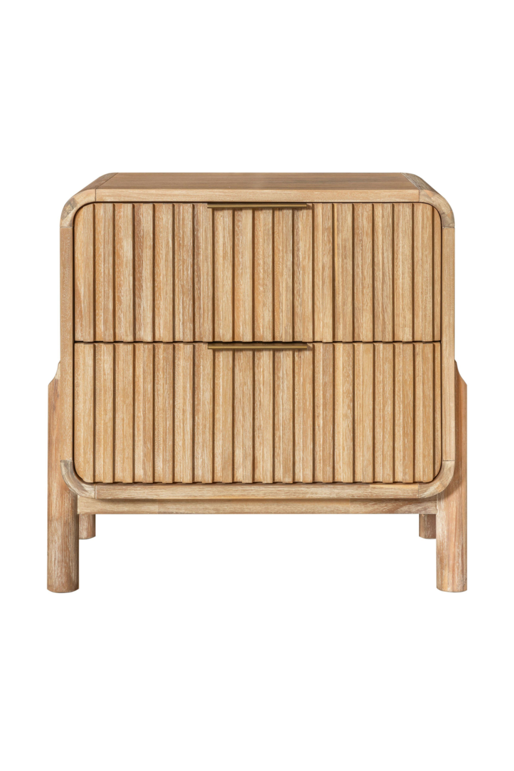 Natural Oak 2-Drawer Nightstand | OROA Modern Mikala | Oroa.com