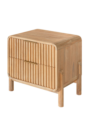 Natural Oak 2-Drawer Nightstand | OROA Modern Mikala | Oroa.com