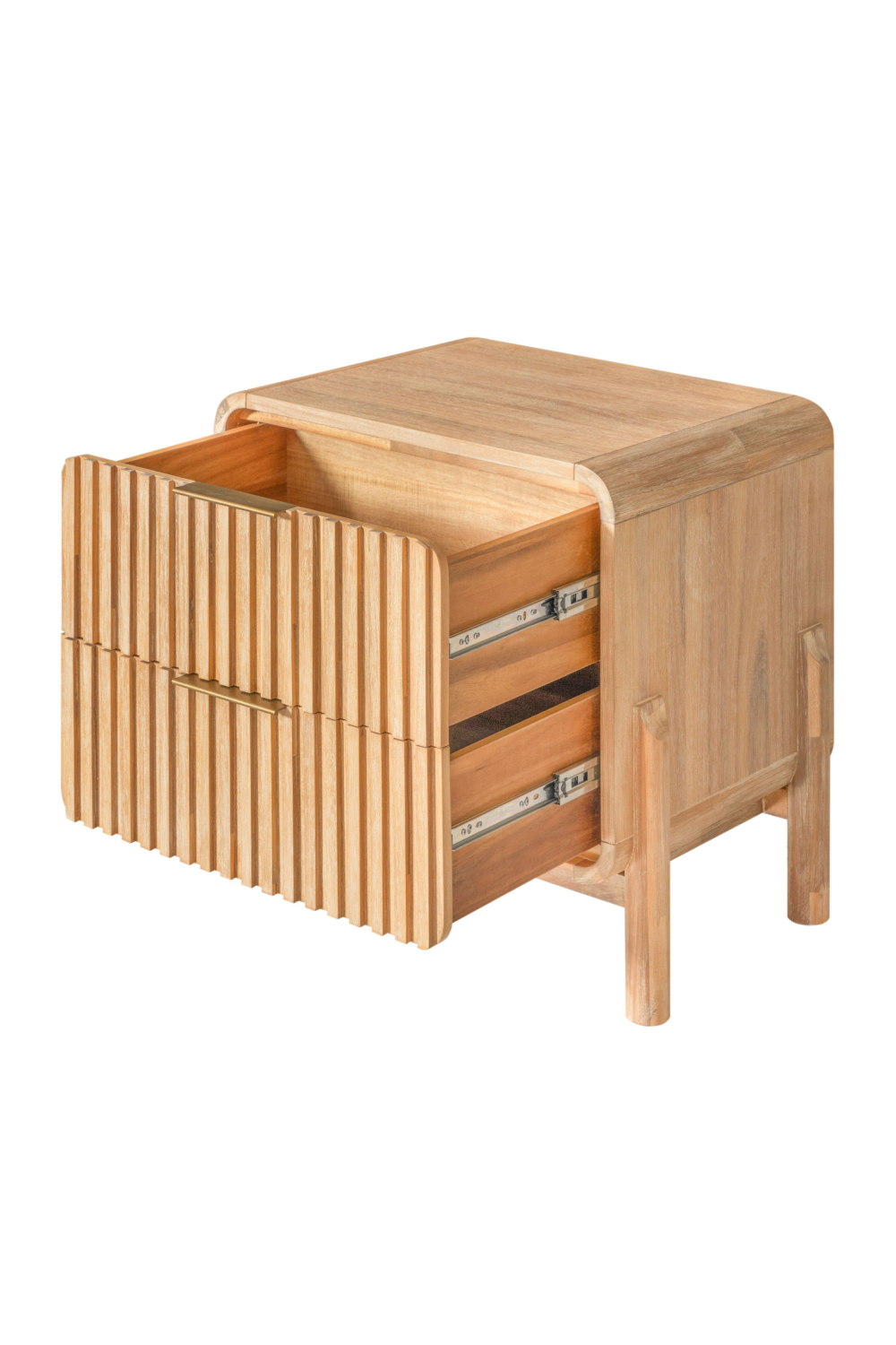 Natural Oak 2-Drawer Nightstand | OROA Modern Mikala | Oroa.com