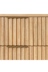 Natural Oak 2-Drawer Nightstand | OROA Modern Mikala | Oroa.com