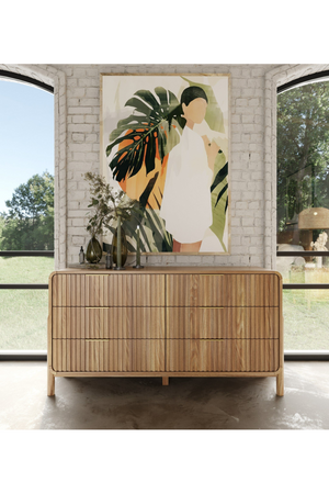 Natural Oak 6-Drawer Dresser | OROA Modern Mikala | Oroa.com