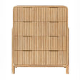 Natural Oak 4-Drawer Chest | OROA Modern Mikala | Oroa.com