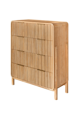 Natural Oak 4-Drawer Chest | OROA Modern Mikala | Oroa.com