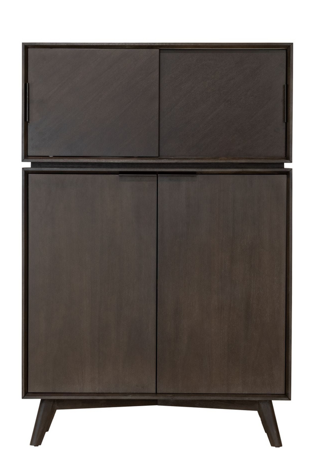 Brown Acacia 4-Door Tall Sideboard | OROA Modern Roger | Oroa.com