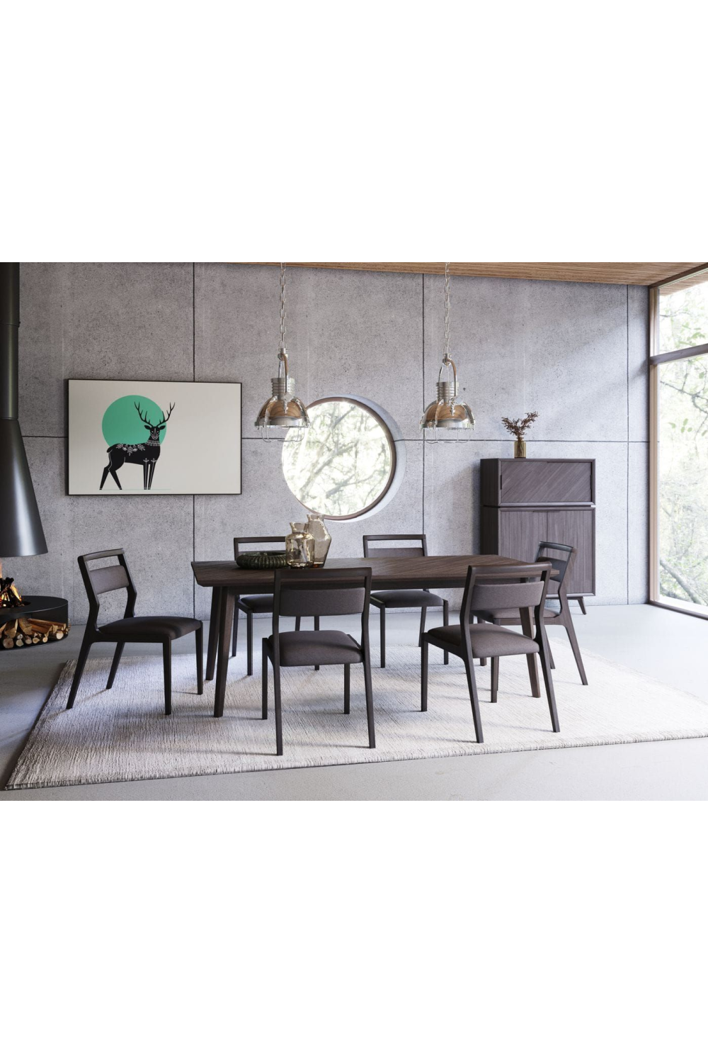 Acacia Wood Dining Table | OROA Modern Roger | Oroa.com