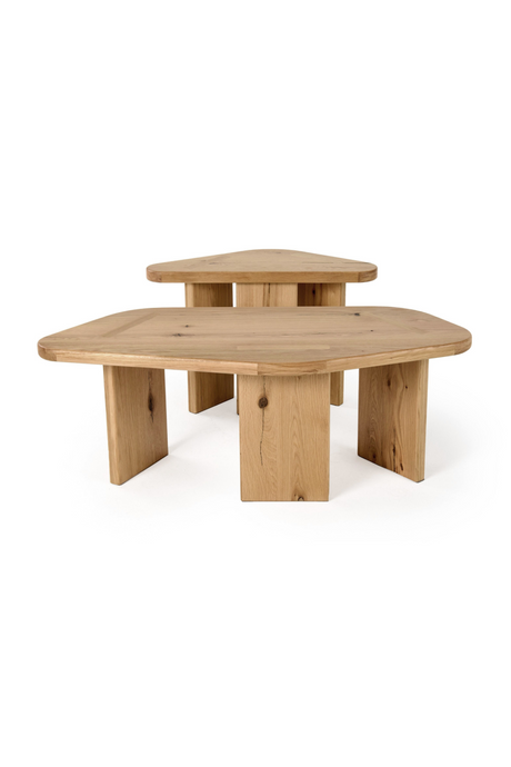 Natural Wood Coffee Table Set (2) | OROA Modern Jack | Oroa.com