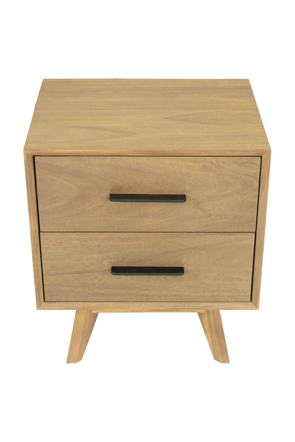 2-Drawer Acacia Wood Nightstand | OROA Modern Claire | Oroa.com
