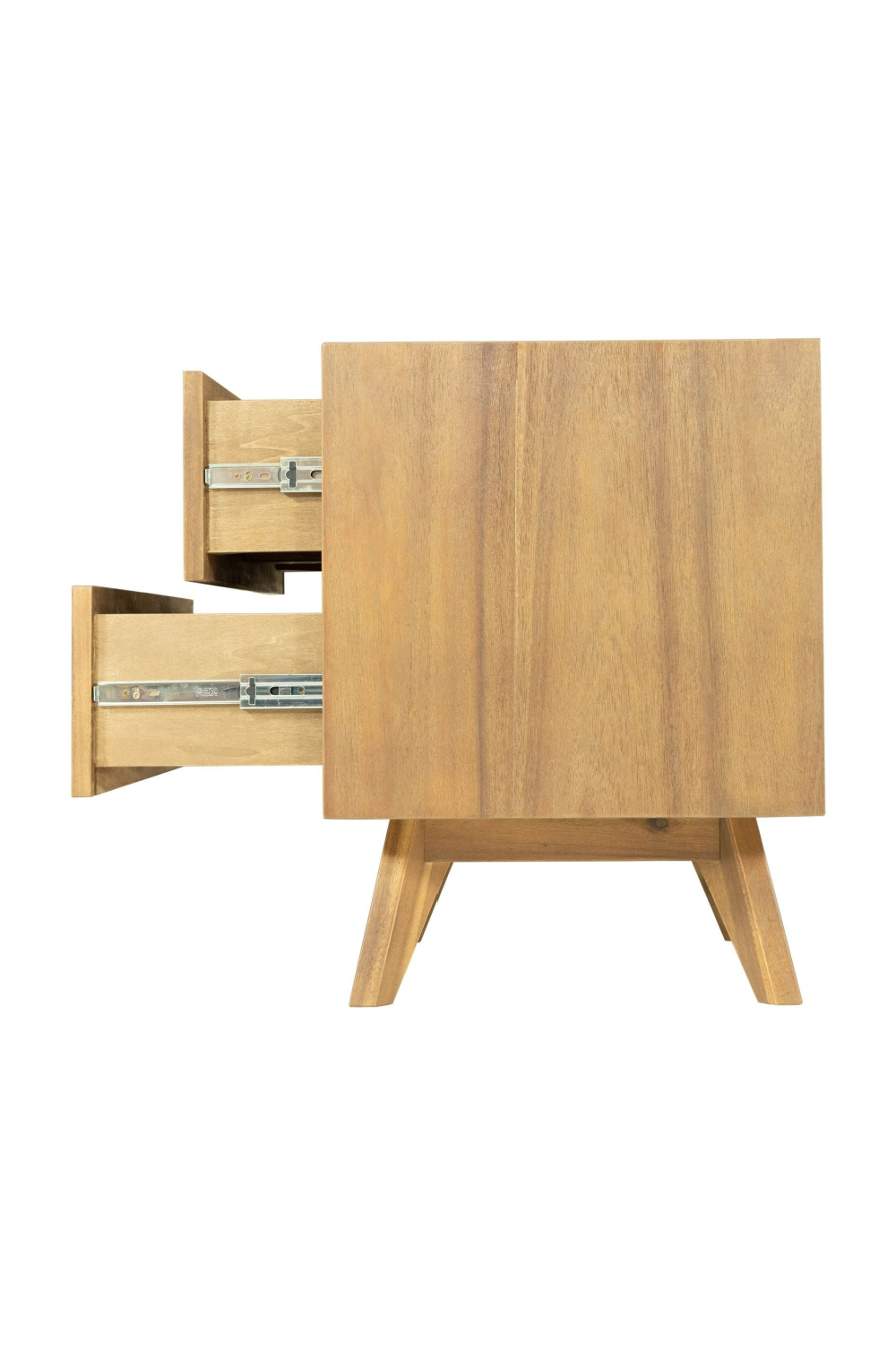 2-Drawer Acacia Wood Nightstand | OROA Modern Claire | Oroa.com