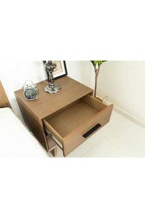 2-Drawer Acacia Wood Nightstand | OROA Modern Claire | Oroa.com